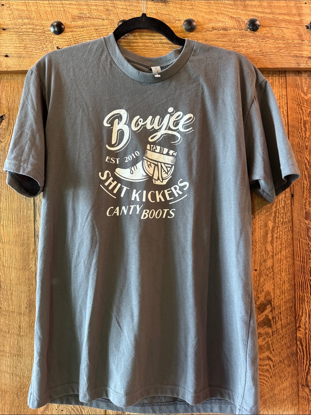 Next Level Apparel Gray Crewneck Tee